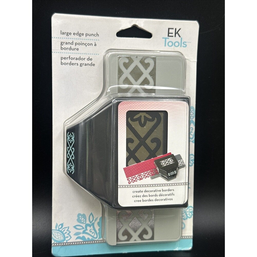 EK Tools Large Edge Punch Scroll & Flower Chain Scrapbooking Cardmaking Rare